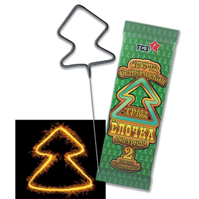 Елочка Бенгальские огни фигурные купить в Мензелинске | menzelinsk.salutsklad.ru