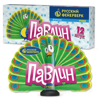 Павлин F Пиротехнический фонтан купить в Мензелинске | menzelinsk.salutsklad.ru